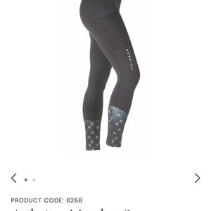 Aubrion Morden Summer Horse Riding Tights-Maids Equestrian Youth age 11-12